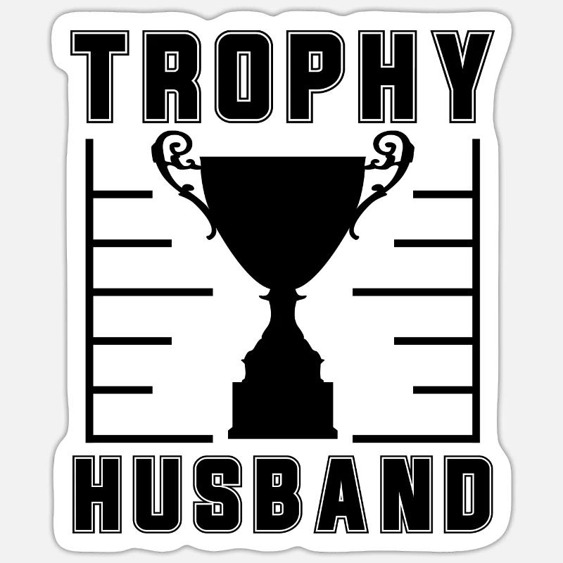 Ehemann Ehe Männer Geschenkidee Heirat Hochzeit Sticker Größe S (10 x 10 cm)