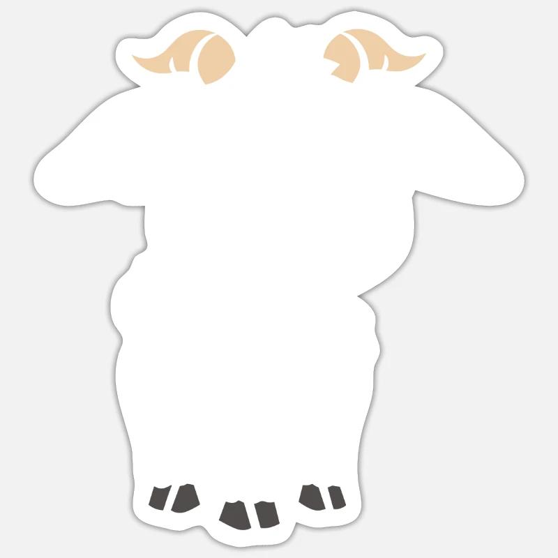 Bouc Sticker taille S (10 x 10 cm)