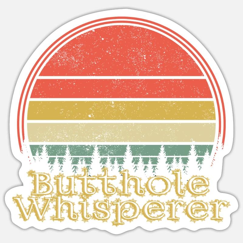 Arschloch-Flüsterer Sticker Größe S (10 x 10 cm)