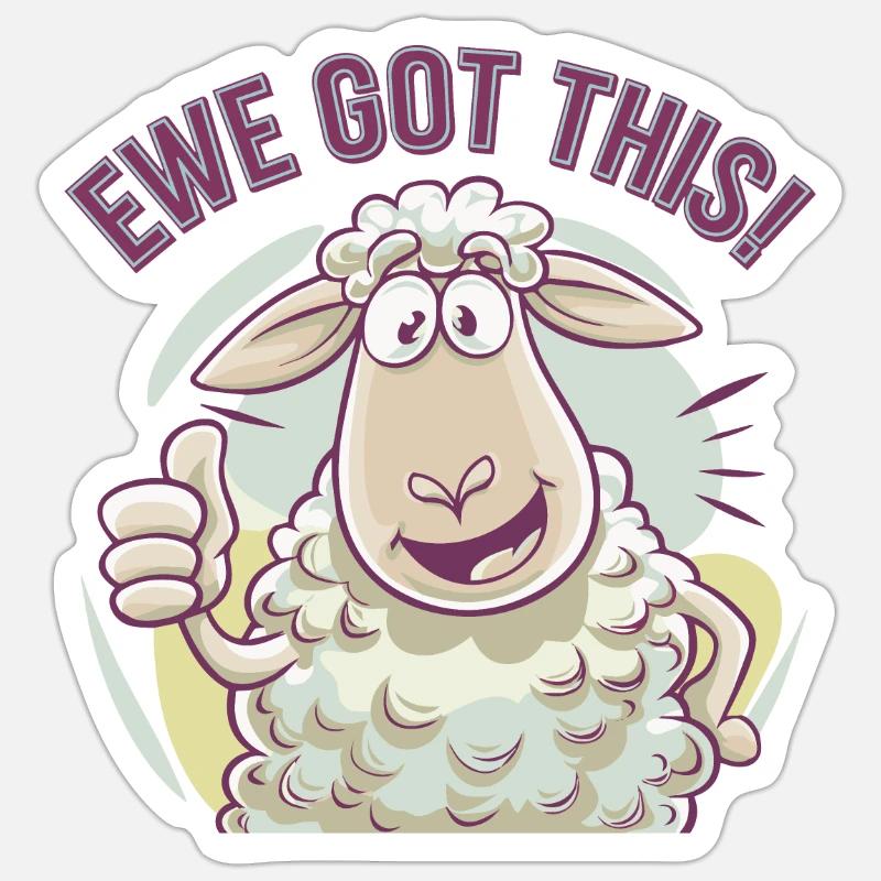 Ewe a compris ça Sticker taille S (10 x 10 cm)