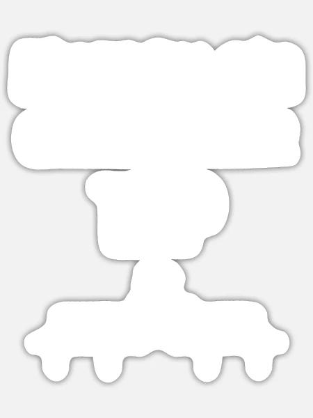 Entspannter Typ - Sticker Größe S (10 x 10 cm) - Mattweiß