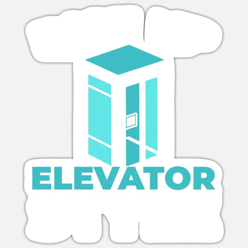 Elevator Elevator Sticker size S (10 x 10 cm)