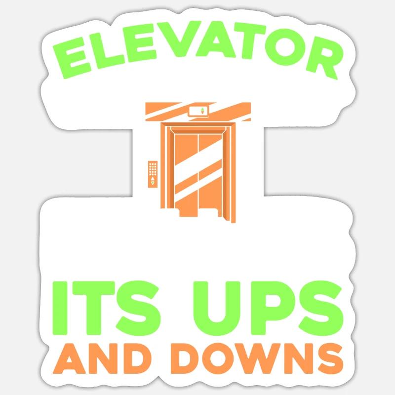 Elevator Elevator Sticker size S (10 x 10 cm)
