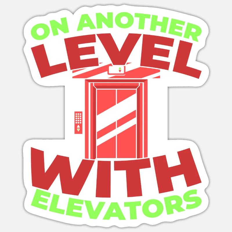 Elevator Elevator Sticker size S (10 x 10 cm)