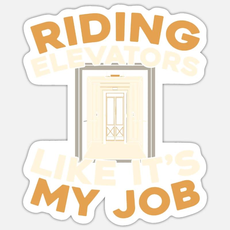 Elevator Elevator Sticker size S (10 x 10 cm)