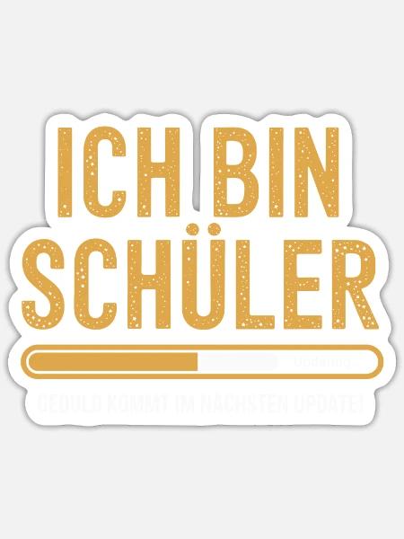 Ich bin Schüler - Sticker Größe S (10 x 10 cm) - Mattweiß