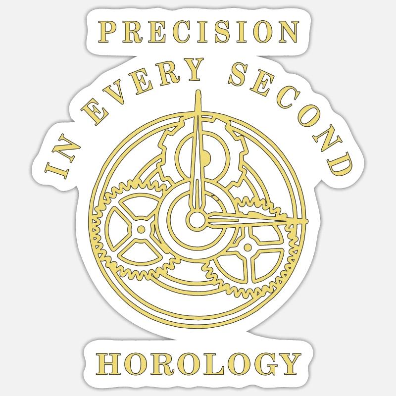 LA PRÉCISION HORLOGÈRE À CHAQUE SECONDE Sticker taille S (10 x 10 cm)