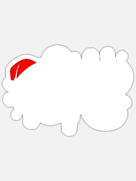 Believe in Santa Claus, Funny Christmas Merry Xmas - Sticker Größe S (10 x 10 cm) - Mattweiß