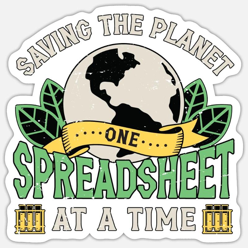 Environmental Science Saving The Environmentalist Sticker size S (10 x 10 cm)