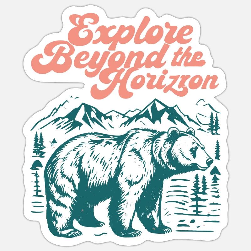 Explore Beyond the Horizon Sticker size S (10 x 10 cm)