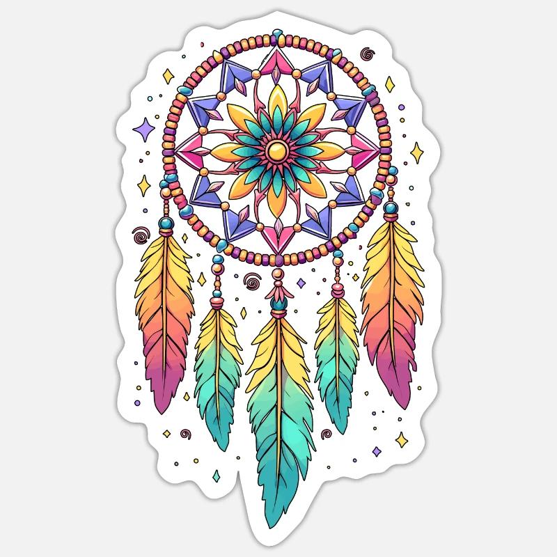 Boho Dream Catcher Sticker size S (10 x 10 cm)
