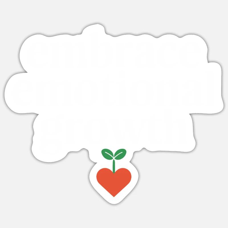 Emotional Intelligence Empathy Advocate Mindful - Sticker Größe S (10 x 10 cm) - Mattweiß