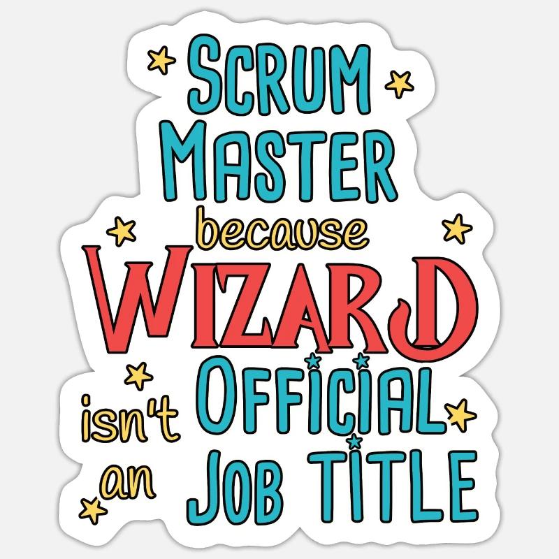 Assistant Scrum Master Sticker taille S (10 x 10 cm)