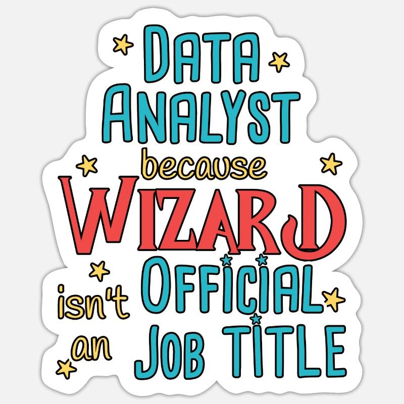 Assistant Data Analyst Sticker taille S (10 x 10 cm)