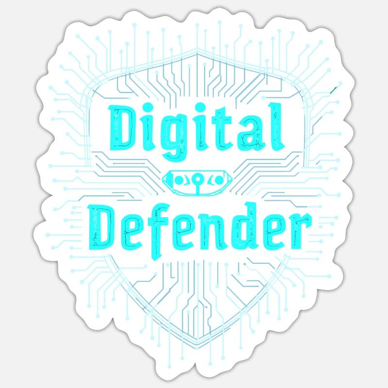 Ethical Hacking Cybersecurity Digital Sticker size S (10 x 10 cm)