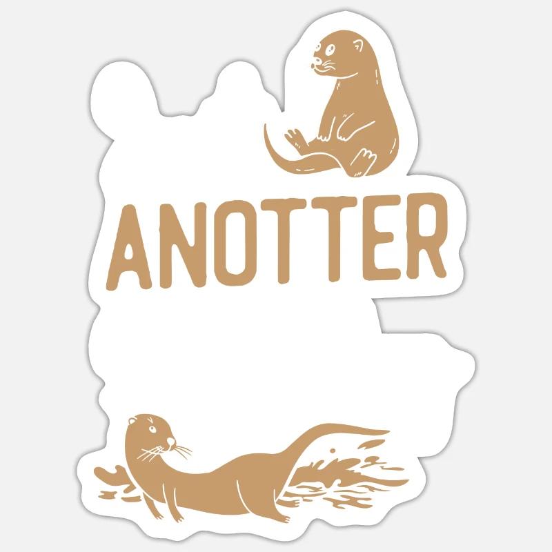 Otter Pre-School First Grade Back - Sticker Größe S (10 x 10 cm) - Mattweiß