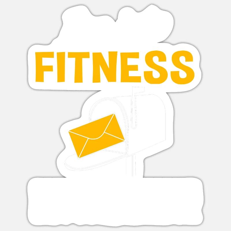Postman - Sticker size S (10 x 10 cm) - white matte