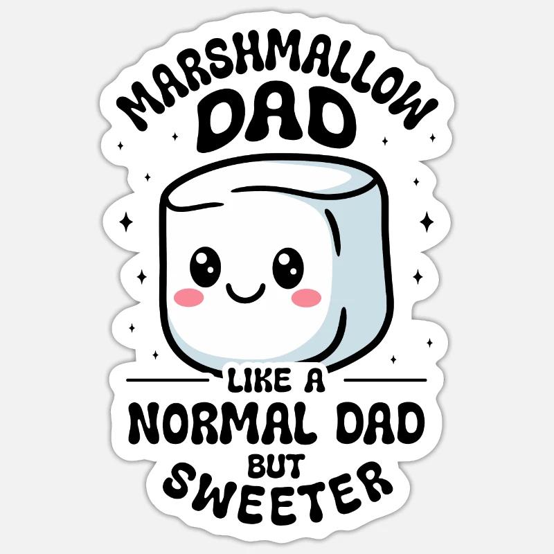 Marshmallow - Sticker size S (10 x 10 cm) - white matte