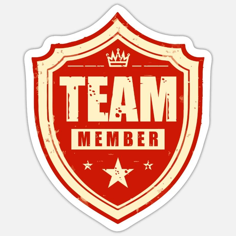 Équipier - Sticker taille S (10 x 10 cm) - blanc mat