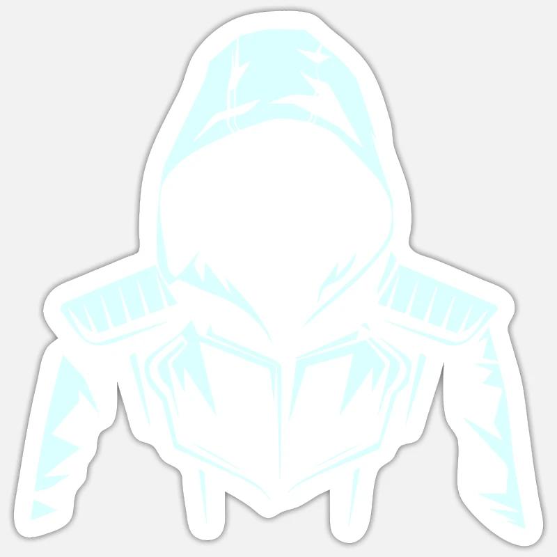 VISUALISATION - Sticker taille S (10 x 10 cm) - blanc mat