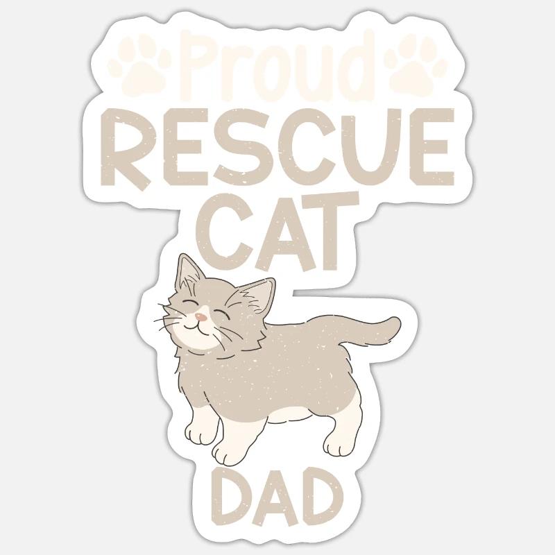 Cat Rescue Gifts Sticker size S (10 x 10 cm)
