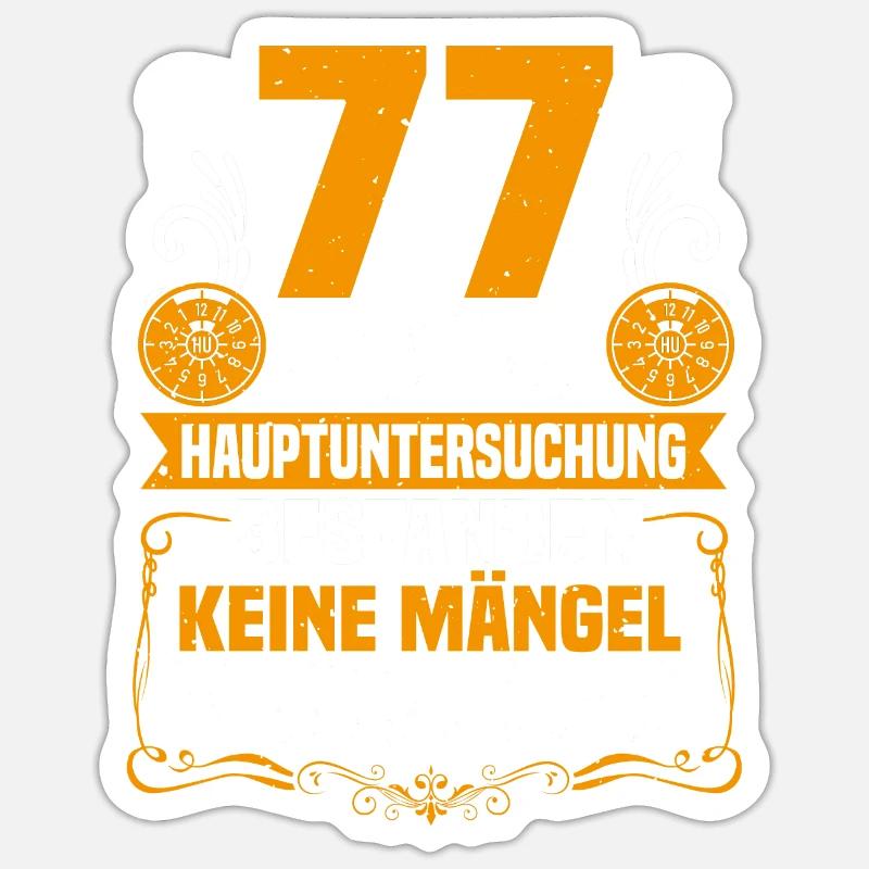 77 ans d’inspection générale 77e anniversaire Sticker taille S (10 x 10 cm)