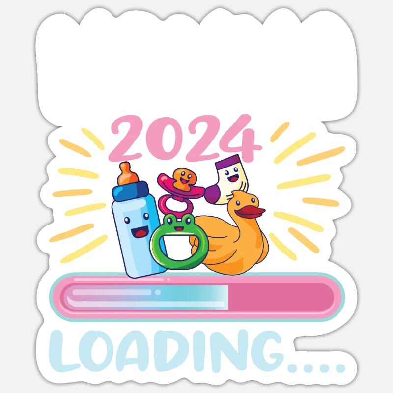 Nonna 2024 Loading Oma 2024 Sticker Größe S (10 x 10 cm)