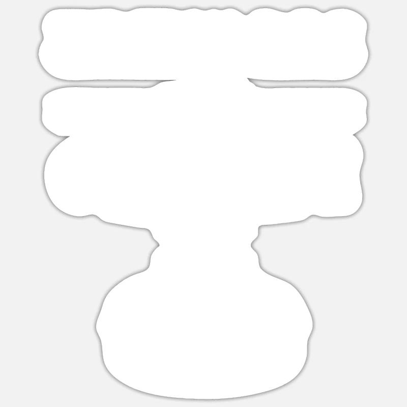 Pancake - Sticker size S (10 x 10 cm) - white matte