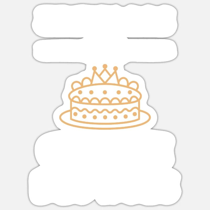 Pancake - Sticker size S (10 x 10 cm) - white matte