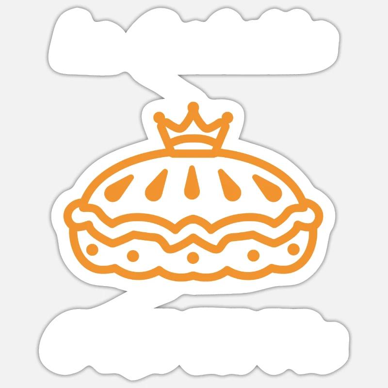 Pancake - Sticker size S (10 x 10 cm) - white matte