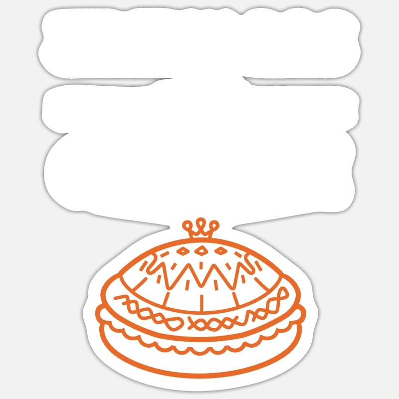 Pancake - Sticker size S (10 x 10 cm) - white matte