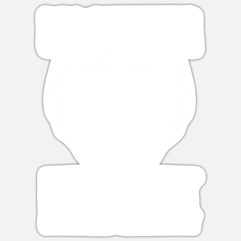 Papa Mit Bart Sticker Größe S (10 x 10 cm)