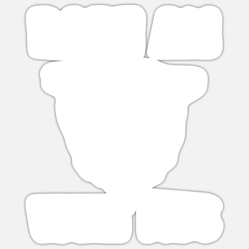 Bärtig Bartträger Bart Sticker Größe S (10 x 10 cm)