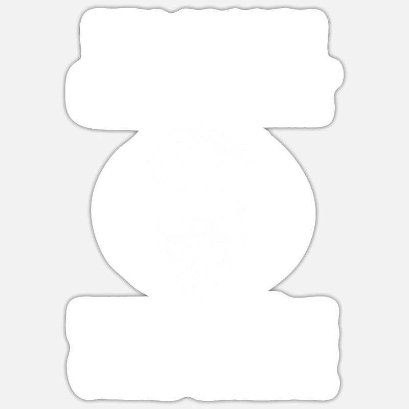 Bearded Bearded Beard - Sticker size S (10 x 10 cm) - white matte