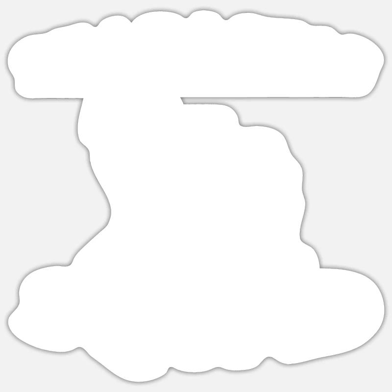 Sim Racing - Sticker Größe S (10 x 10 cm) - Mattweiß