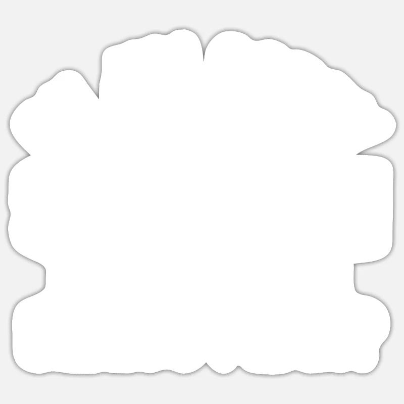 Sarkasmus Sarkastisch - Sticker Größe S (10 x 10 cm) - Mattweiß