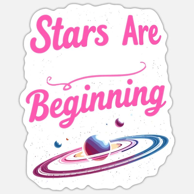 Space Exploration Cosmic Discovery - Sticker Größe S (10 x 10 cm) - Mattweiß