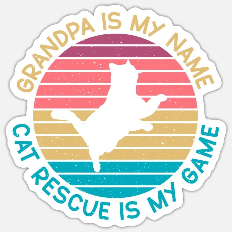 Cat Rescue Gifts Sticker size S (10 x 10 cm)