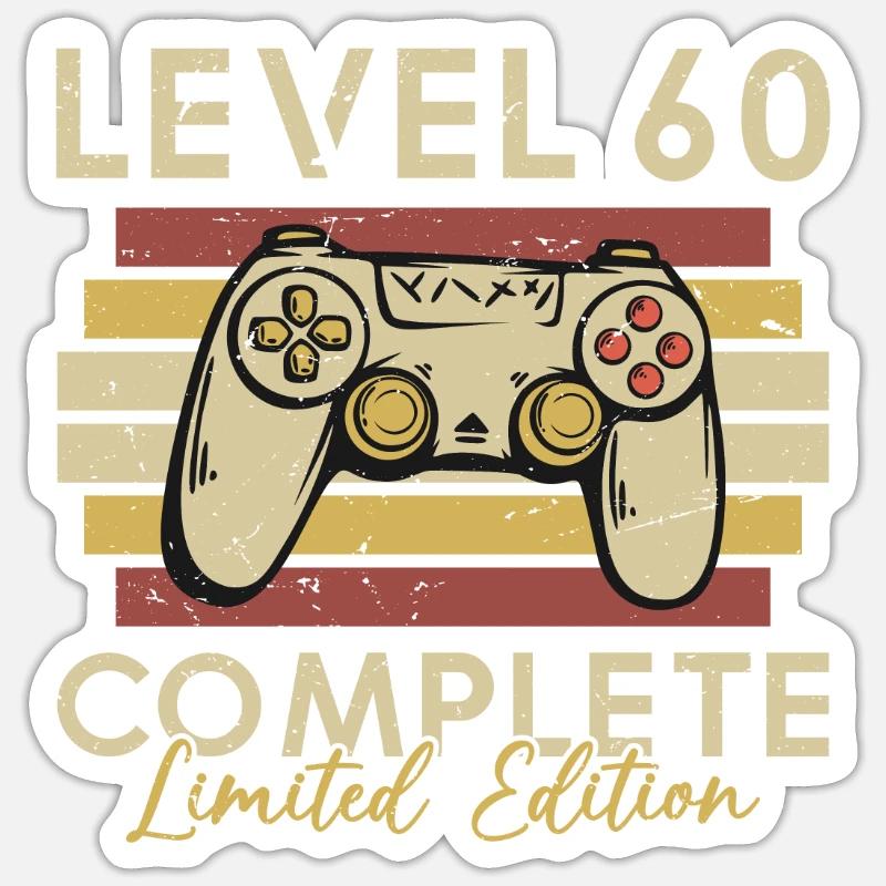 Level 60 Complete Sticker size S (10 x 10 cm)