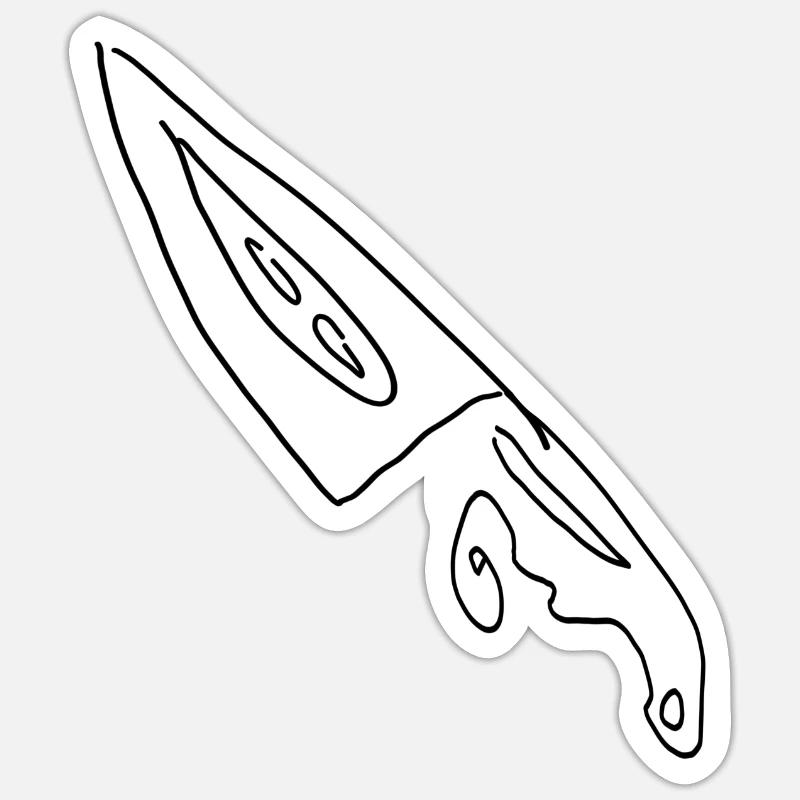 Messer Sticker Größe S (10 x 10 cm)