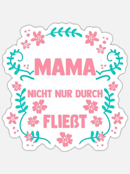 Stiefmutter Pflegemutter Ziehmutter Bonusmama - Sticker Größe S (10 x 10 cm) - Mattweiß
