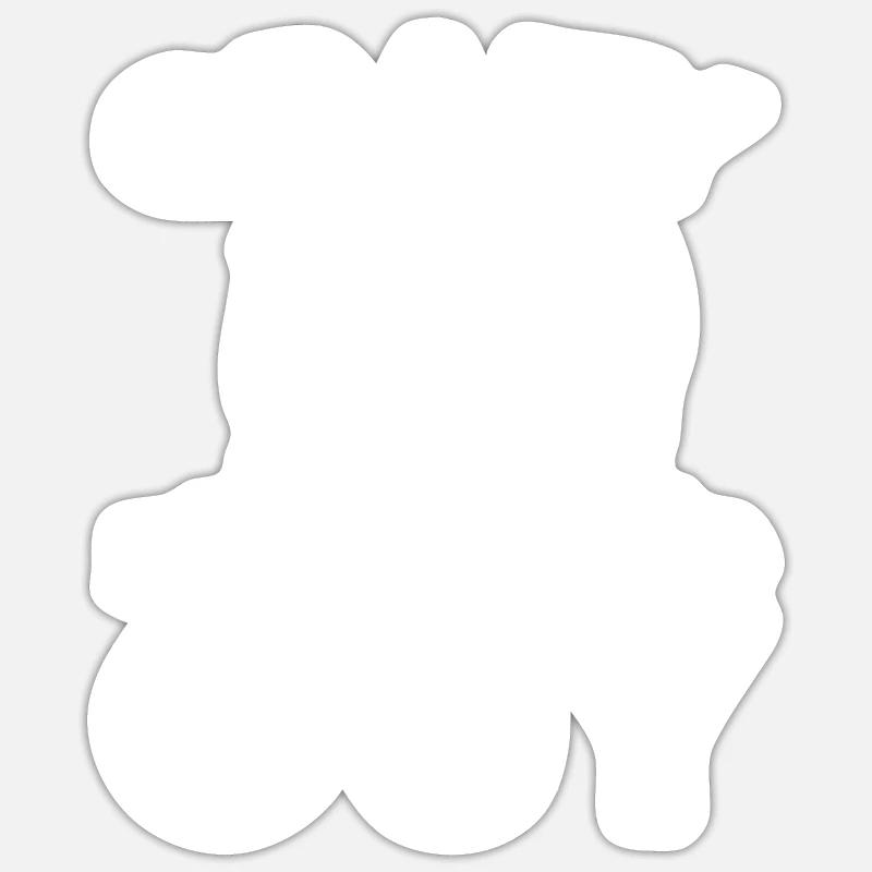 Sim Racing - Sticker taille S (10 x 10 cm) - blanc mat
