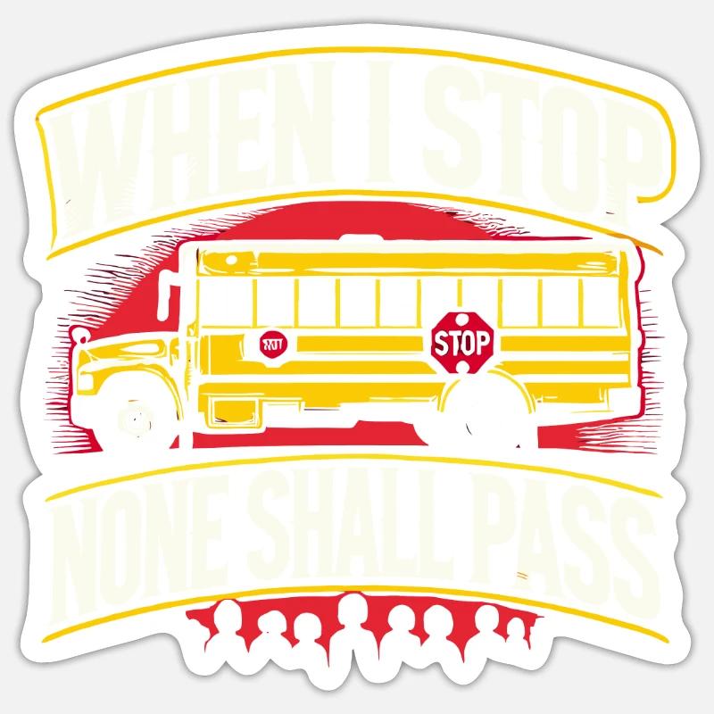 Wenn ich anhalte, wird niemand vorbeikommen - Sticker Größe S (10 x 10 cm) - Mattweiß