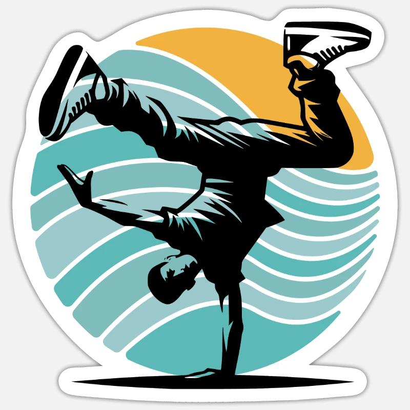 Breakdance Sticker Größe S (10 x 10 cm)