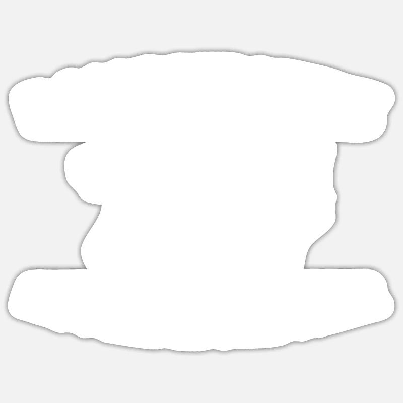 Frisbee Golf Disc Golf - Sticker size S (10 x 10 cm) - white matte