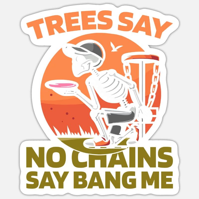 Frisbee Golf Disc Golf - Sticker taille S (10 x 10 cm) - blanc mat