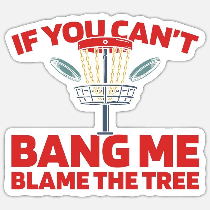 Frisbee Golf Disc Golf - Sticker taille S (10 x 10 cm) - blanc mat