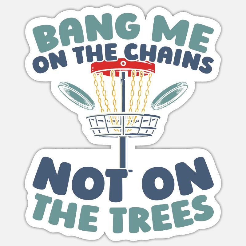 Frisbee Golf Disc Golf - Sticker size S (10 x 10 cm) - white matte