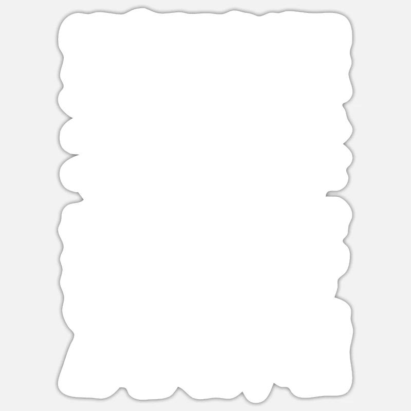 Le chat de Schrödinger mort et vif - Sticker taille S (10 x 10 cm) - blanc mat