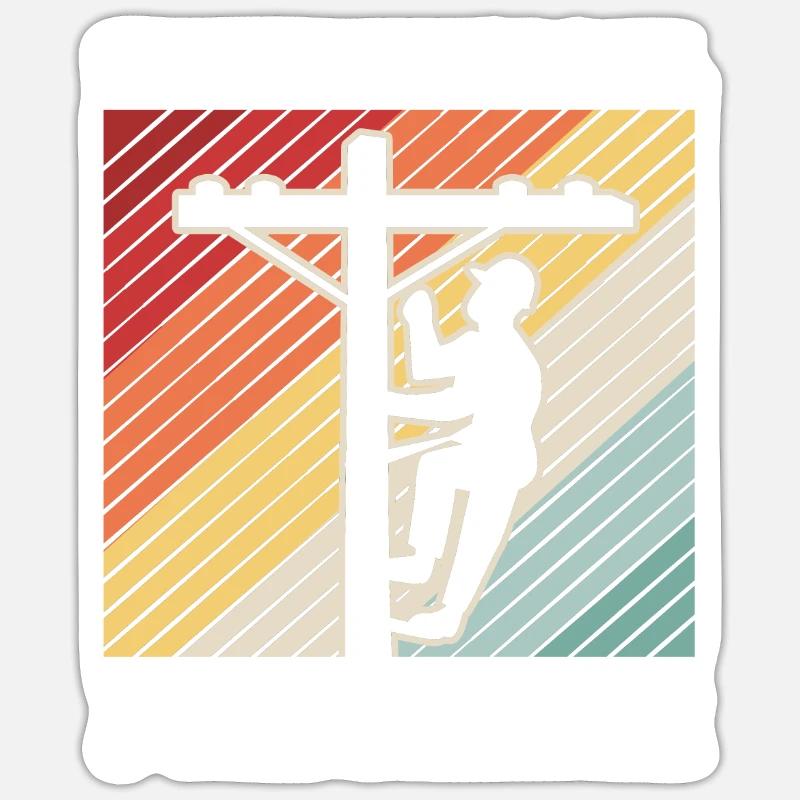 Pole Dance - Sticker Größe S (10 x 10 cm) - Mattweiß